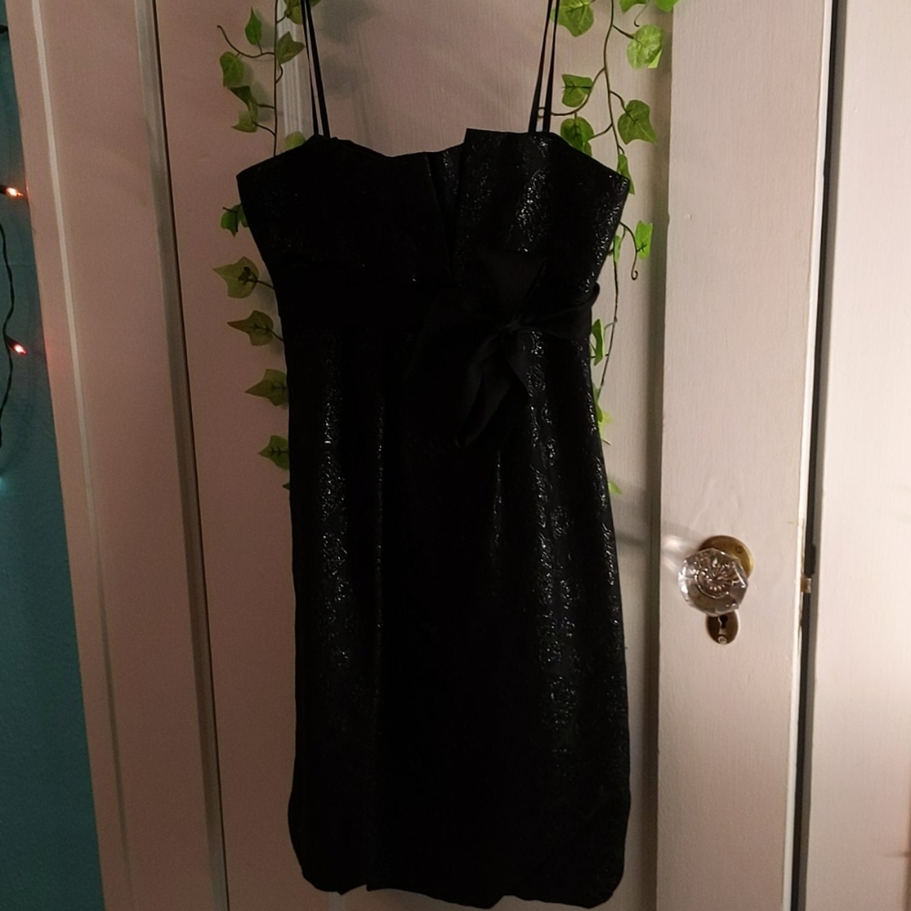 Bcbgmaxazria sparkle bow dress